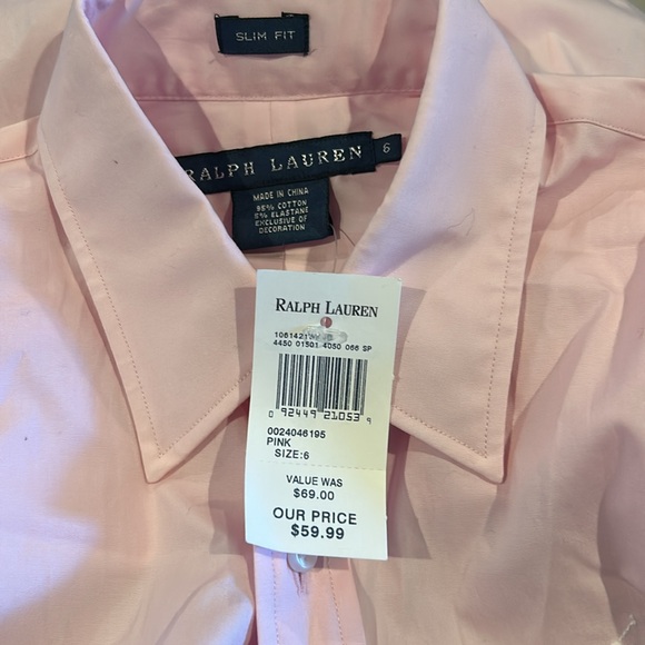 Set of 2 Ralph Lauren Boys Size 6 Button Ups NWT - Picture 3 of 4